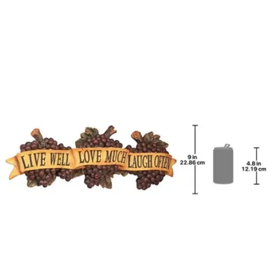 Design Toscano Live-Love-Laugh Wall Sculpture image {6}