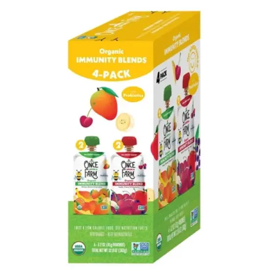 Once Upon A Farm Immunity Blend Variety Pack - 12.8oz/4ct image {1}