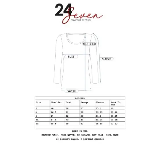 24seven Comfort Apparel Womens Classic Long Sleeve Turtleneck image {3}