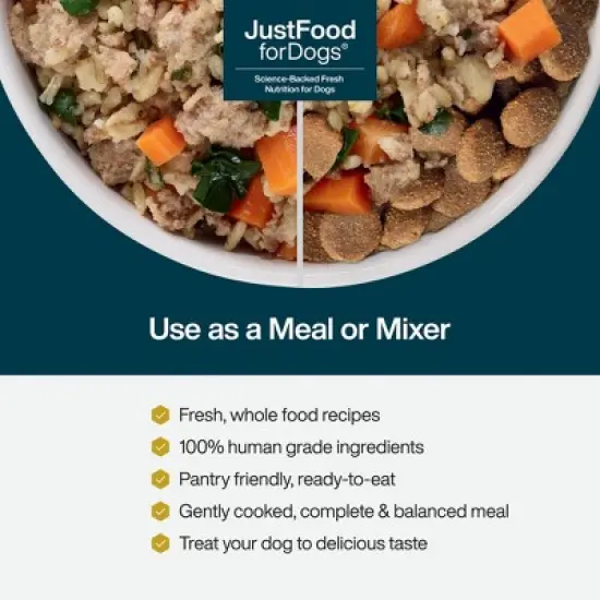 JustFoodForDogs Home Cooked Beef Flavor Wet Dog Food - 12oz image {2}