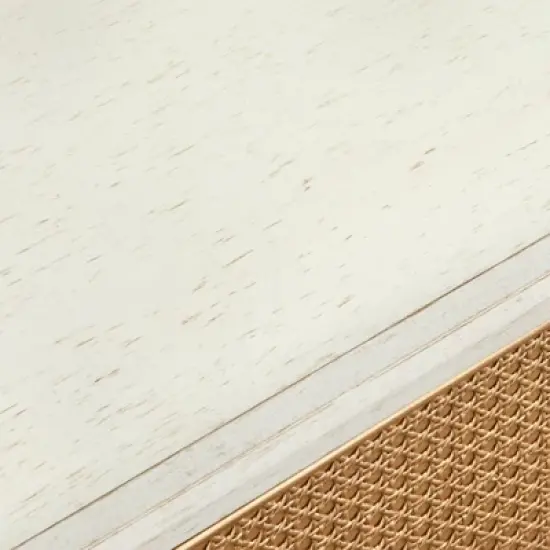 Lati Rattan Door Buffet Antique White/Natural - Buylateral image {4}