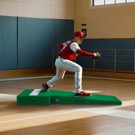 VEVOR Pitching Mound, Portable Baseball Pitcher's Mound, 77 in IIndoor Outdoor Pitching Practice and Training Equipment,Softball Pitching Aids, Green image {1}