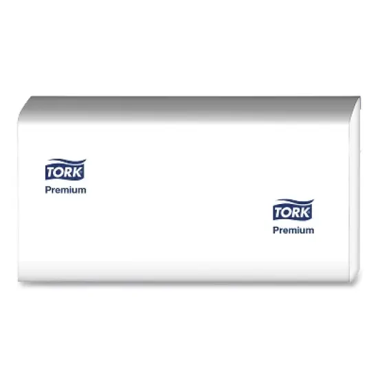 Tork Premium Multifold Towel, 1-Ply, 9 x 9.5, White, 250/Pack, 12 Packs/Carton image {9}