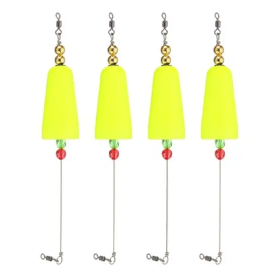 Unique Bargains Plastic Weighted Conical Fishing Floats Rigs 4 Pcs image {4}