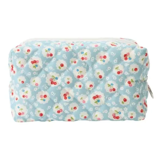 Unique Bargains Women Portable Cherry Makeup Bag Camping 1 Pc image {5}