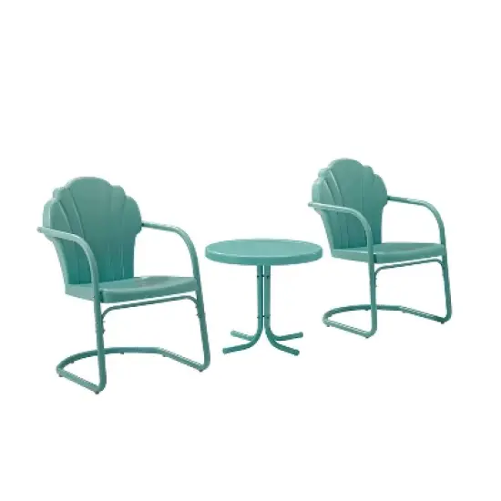 3pc Tulip Seating Set - Blue - Crosley image {2}
