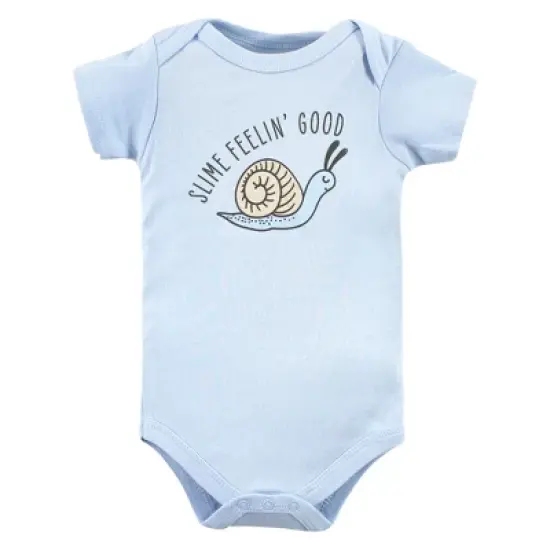 Hudson Baby Unisex Baby Cotton Bodysuits, Bugs 5-Pack image {4}