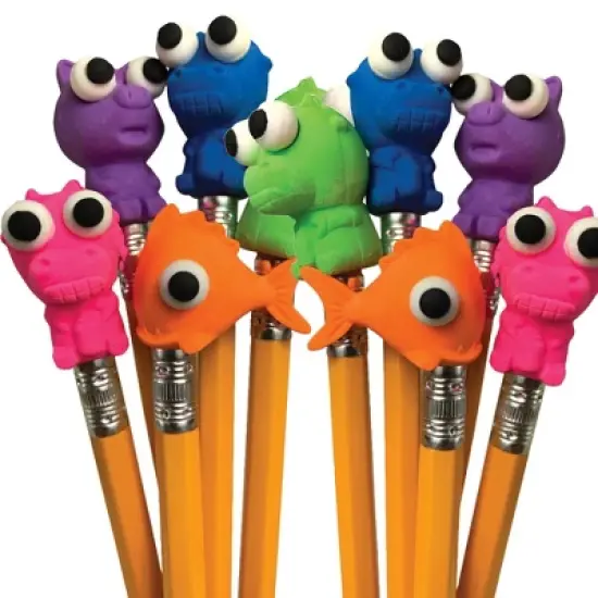 Quirky & Cute! Here's Looking At You Animal Eraser Toppers (10 Pack) image {5}