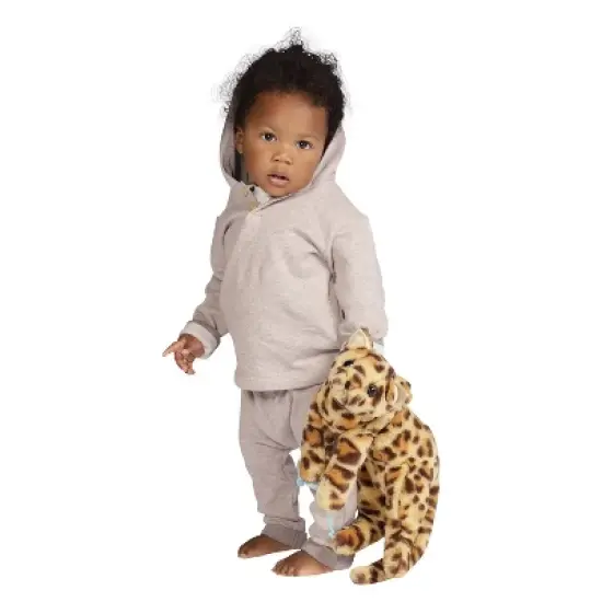 Manhattan Toy Loki Leopard Stuffed Animal Cat with Magnetic Front Paws and Magnetic Mouse Toy image {2}