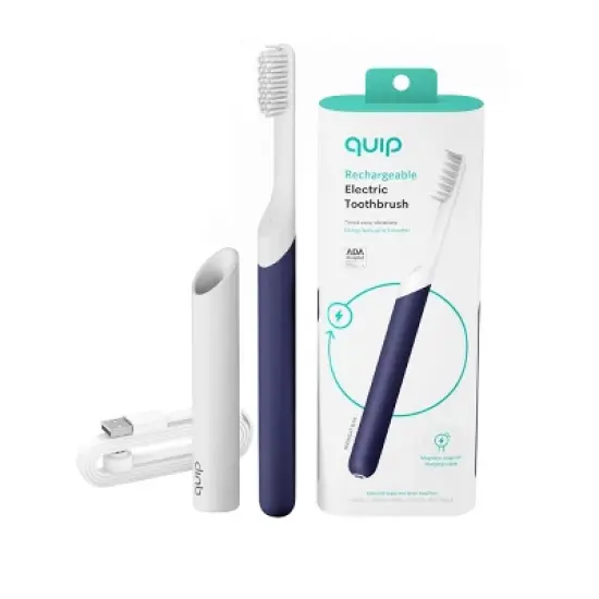 quip Rechargeable Sonic Electric Toothbrush - Plastic | Timer + Travel Case/Mount image {9}