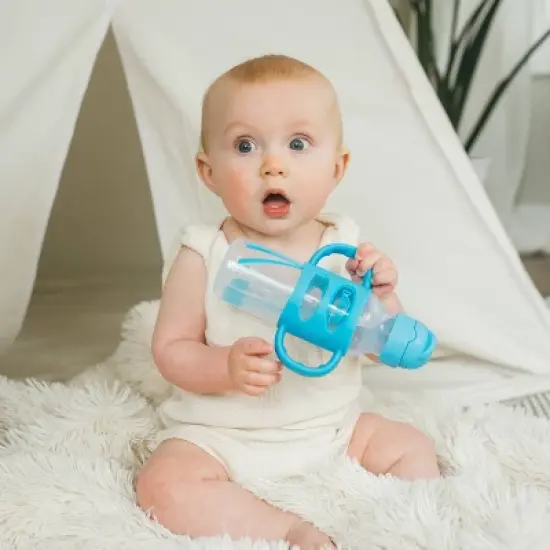 Dr. Brown's 2pk Sippy Straw Baby Bottle with Handles - 8oz  image {3}