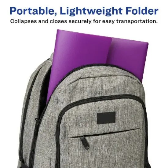 Avery Slide & View Expanding File Folder, 6 Pockets, Letter Size, 1 Plum Folder (73543) image {3}