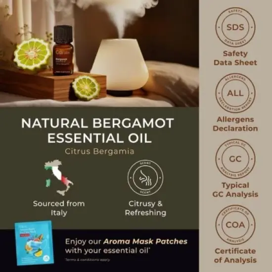 Bergamot Essential Oil 0.34 Fl Oz  -Gya Labs Bergamot Oil image {5}