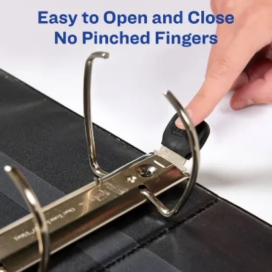 Avery Heavy-Duty View 3 Ring Binder, 4" One Touch EZD Rings, 4.5" Spine, 1 Pacific Blue Binder (79814) image {4}