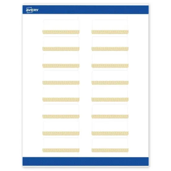 Avery Rectangle Address Labels, Gold Lace Trim Pattern, 1" x 2-5/8" image {8}