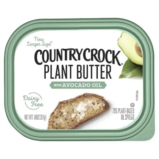 Country Crock Plant Based Avocado Oil Spreadable Tub - 14oz image {2}