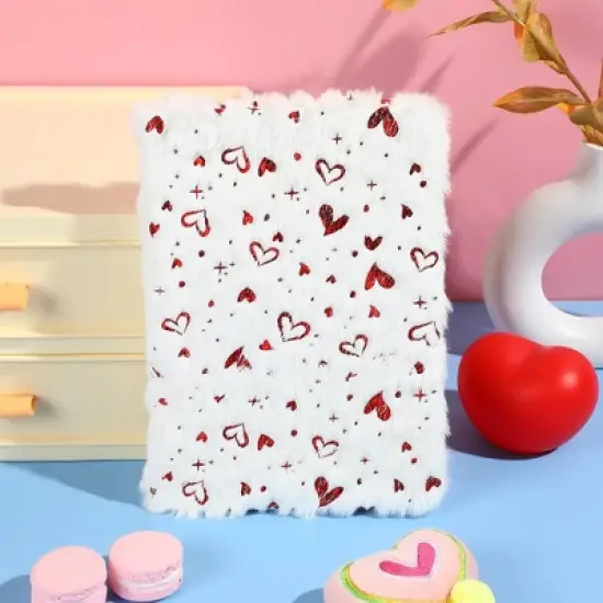 Paaaawaters Love plush notebook A5 diary can be used for study office princess suitable for girls gift Valentine's Day image {6}