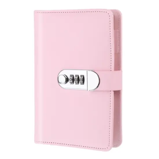 Unique Bargains PU Leather Refillable Waterproof Password Lock Notebook image {4}