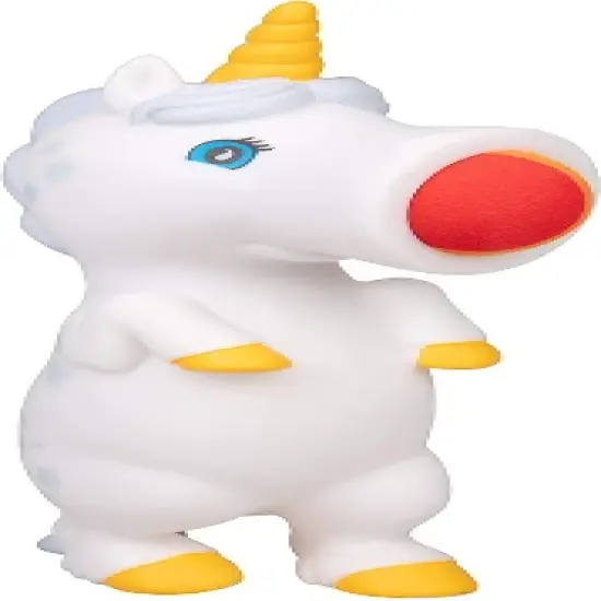 Hog Wild White Unicorn Popper Toy, Shoots Foam Balls! image {1}