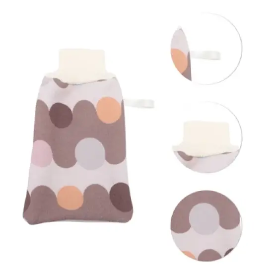 Unique Bargains Double-sided Gloves Bath Towel for bathroom 5.59"x9.45" 1 Pc image {2}