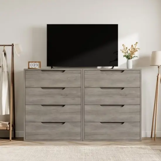 Garvee 4 Dresser for Bedroom, 41.7" Tall Dresser, Freestanding Vertical Drawer Cabinet with Storage, Wooden Closet Storage Chest for Bedroom image {7}