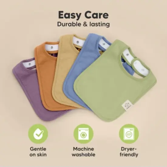 KeaBabies 8-Pack Organic Baby Bibs for Boy, Girl, Drool Bibs, Baby Bib for Girls, Boys,  Newborn Teething Bibs image {10}