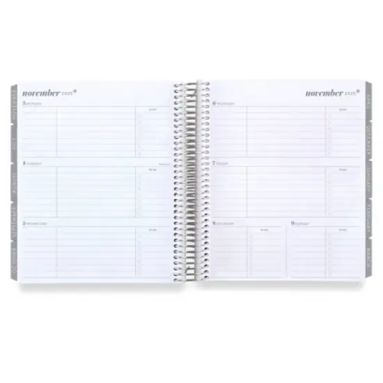 Inspired by Erin Condren July 2025 - June 2026 Academic Planner 7"x9" Modern Geometric image {4}