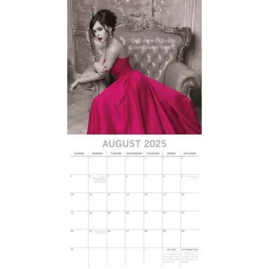 The Gifted Stationery 2025 Square Wall Calendar, Women's Wit, 16-Month Funny Corner Theme with 180 Reminder Stickers (12 x 12 In) image {2}