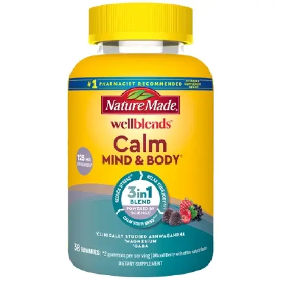 Nature Made Wellblends Calm Mind and Body Gummies - 38ct image {9}