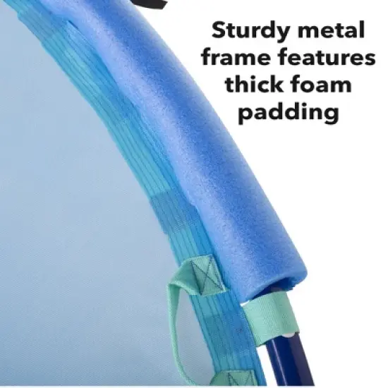 HearthSong 8-Foot WonderWave Outdoor Rocking Seesaw with Handles, Padded Frame, and Quick-Dry Mat image {5}