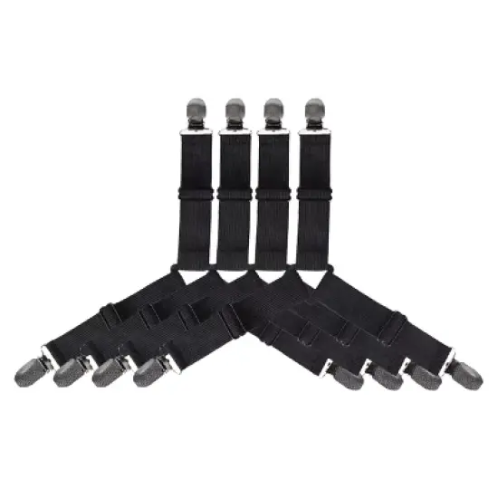 Kitcheniva Adjustable Bed Sheet Holder Straps 4 Pcs image {2}