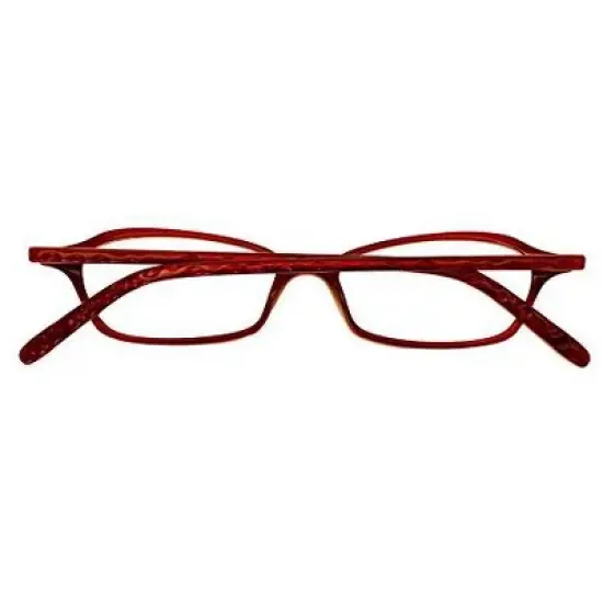 Jones New York J220 49mm Unisex Acetate Rectangular Designer Eyeglasses OR Blue Light Filter OR Reading Glasses in Burgundy Red image {4}