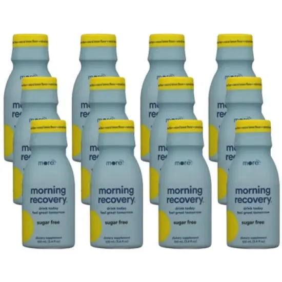 More Labs Morning Recovery Liquid Shot Sugar Free - Case of 12/3.4 fz image {5}