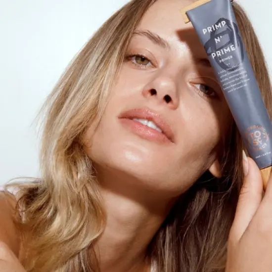 Primp N' Prime Rose Gold Tinted Makeup Primer, The Organic Skin Co, 2.02 fl oz image {4}