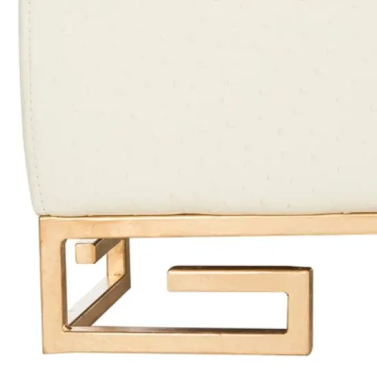 Julian Faux Ostrich Tray Ottoman/Coffee Table  - Safavieh image {5}