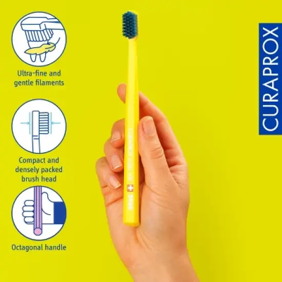Curaprox CS 3960, Super Soft Toothbrush for Gentle and Effective Daily Brushing image {3}