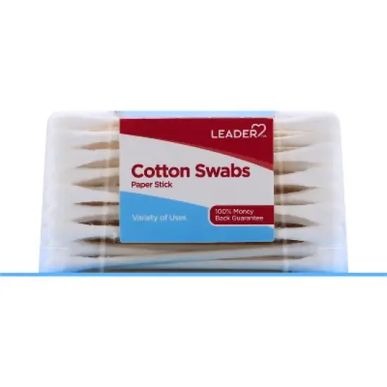 Leader Paper Sticks Cotton Swabs 375 ct image {3}