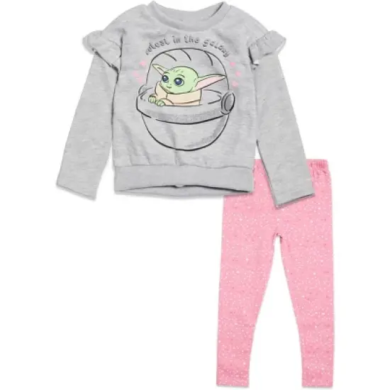 Star Wars The Child Girls T-Shirt and Leggings Outfit Set Little Kid to Big Kid  image {7}