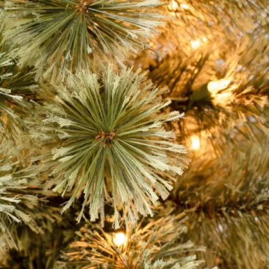 National Tree Company First Traditions Pre-Lit Slim Arcadia Cashmere Pine Hinged Artificial Christmas Tree Clear Lights image {2}