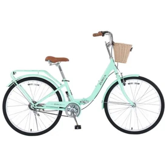 VASIP 26" Women's Single-Speed Folding Bike,  Easy Commuting and Storage image {7}