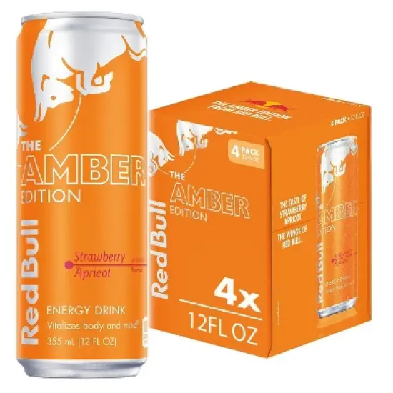 Red Bull Amber Edition Energy Drink - 4pk/12 fl oz Cans image {10}