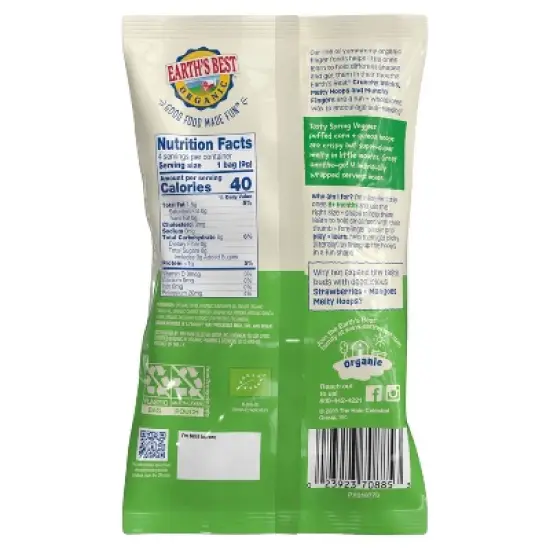 Earth's Best Organic Melty Hoops Multipack Baby & Toddler Snacks - Spring Veggies - 1.28oz - 4ct image {1}