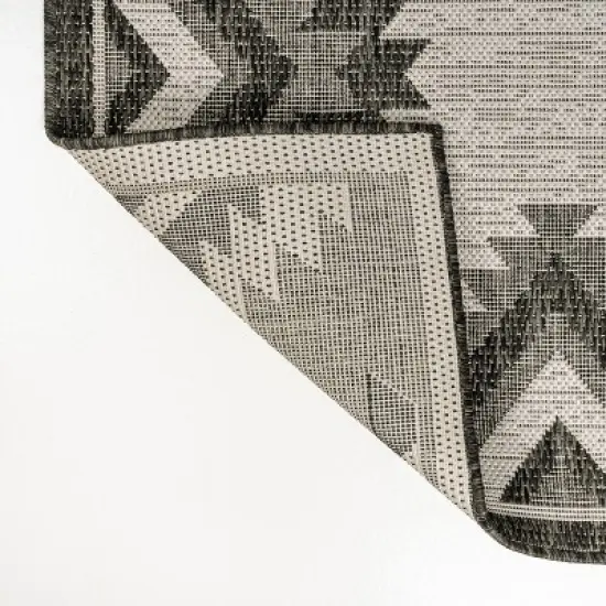 Lior Geometric Moroccan Diamond Indoor/Outdoor Area Rug - JONATHAN Y image {5}