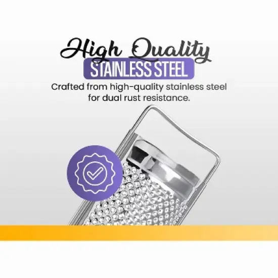 YBM Home Stainless Steel Curve Grater with Handle (1179) image {2}