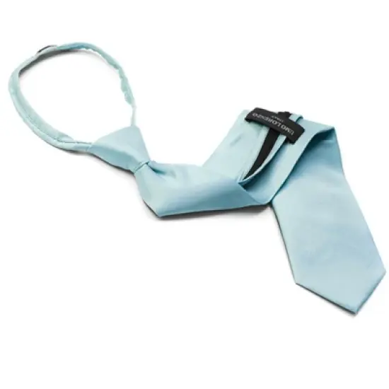 Men's Solid Color Pre-tied Zipper Necktie image {25}