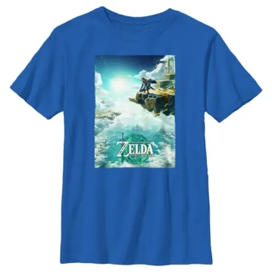 Boy's Nintendo The Legend of Zelda: Tears of the Kingdom Game Poster T-Shirt image {4}