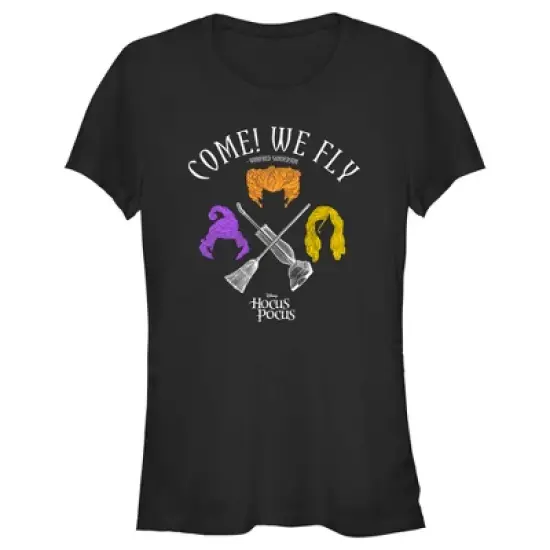 Junior's Hocus Pocus Come We Fly T-Shirt image {3}