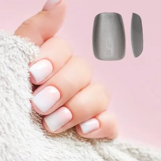 Unique Bargains Women's Full Coverage Fake Nails XS Deep Gray 1 Pc image {3}