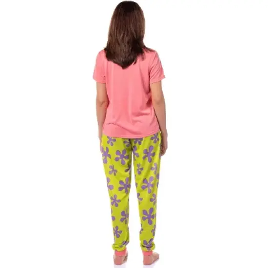 Nickelodeon Womens' SpongeBob SquarePants Patrick Star Sleep Pajama Set Multicolored image {3}