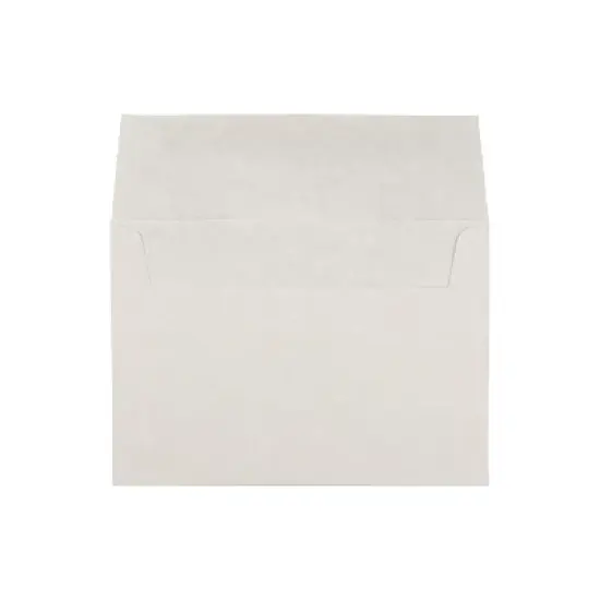 JAM Paper A7 Parchment Invitation Envelopes 5.25 x 7.25 White Recycled 12672 image {1}